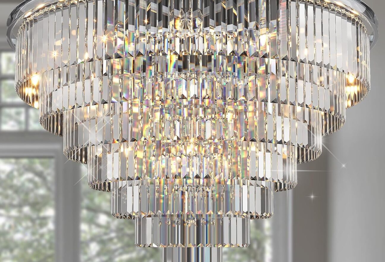 Luxury Crystal Chrome Chandelier