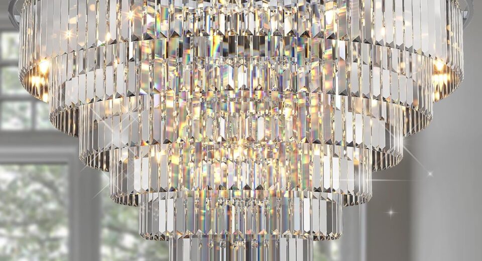 Luxury Crystal Chrome Chandelier